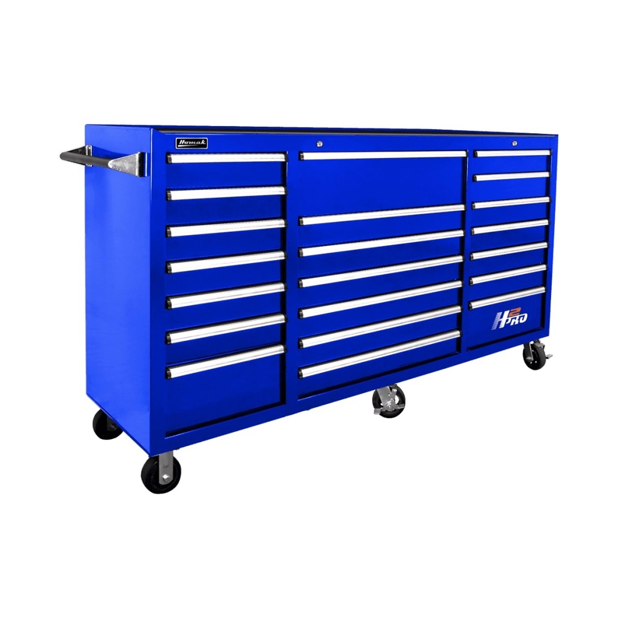 Homak H2PRO Series 72-Inch 21-Drawer Rolling