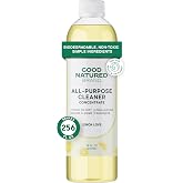 Good Natured Brand All-Purpose Cleaner Concentrate | Multi-Surface Cleaner | Natural Lemon Essential Oil | Multipurpose Cleaner Concentrate All Surfaces | Lemon Love | 16oz makes 256oz