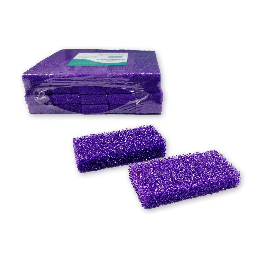 Disposable Pedicure Scrubber Callus Remover Pumice Stone for Foot Care Purple Coarse, 40 PCS: Beauty
