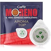 TOP Espresso 50 ESE PODS, CAFFE MORENO USA, Premium Roast, Made in Italy 🇮🇹 Il Vero Espresso Napoletano.