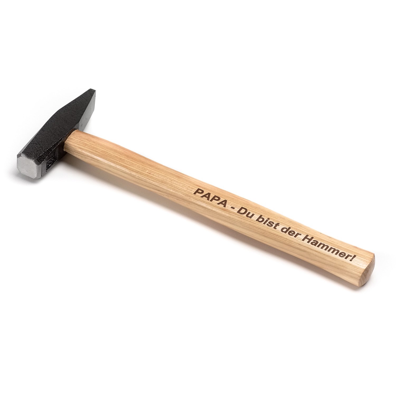 Engraved hammer: Papa - Du bist der Hammer! Practical and fun gift idea not only for Father's Day | German quality tool engraved in Berlin