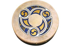 BOMOVA Waltons 18" Trinity Bodhrán - Handcrafted Irish Instrument - Crisp & Musical Tone - Hardwood Beater Included w/Purchase