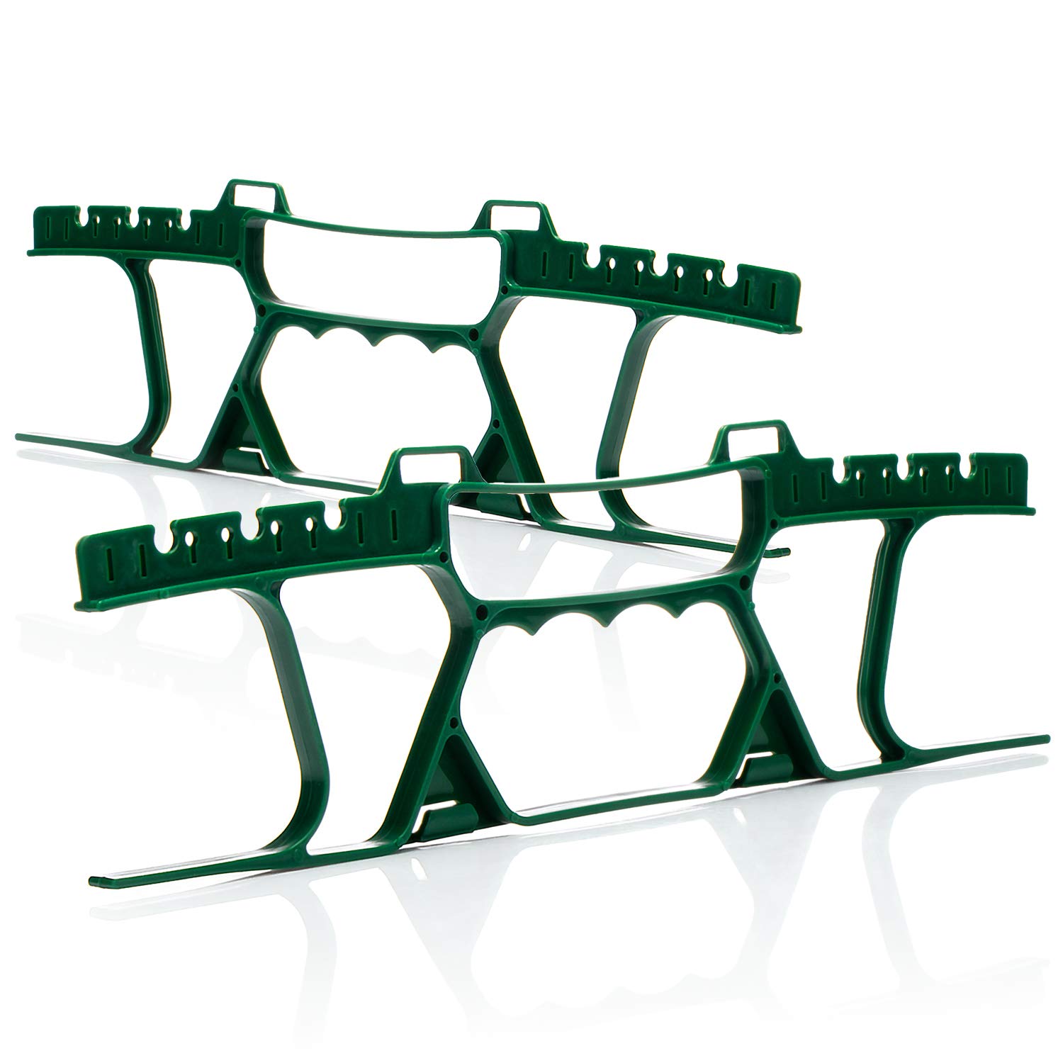 COM-FOUR® 2X Cable Winder - Plastic Wire Winder - Cable Manager as Organizer for Fairy Lights, Ropes, Ribbons and Wires - Cable Reel for Cords and Extensions (2 Pieces - Winder)