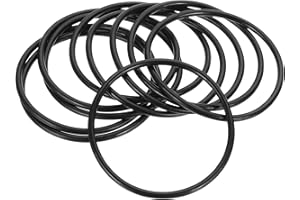 PATIKIL Silicone Sealing Rings, 10 Pcs 2.6" OD 2.3" ID O Ring Gasket, Black