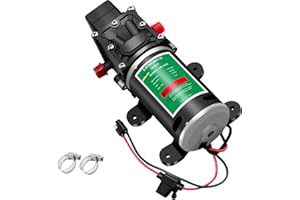 LONGRUN 12V Diaphragm Pump 12 Volt Water Pump, 6L/Min 1.56GPM 100 PSI Self Priming Pump for RV Caravan Boat Marine