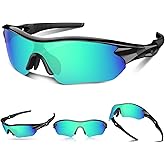 Polarized Sports Sunglasses for Men Women Youth Baseball Running Fishing Tennis Golf Cycling Driving Motor TAC UV400 TR90