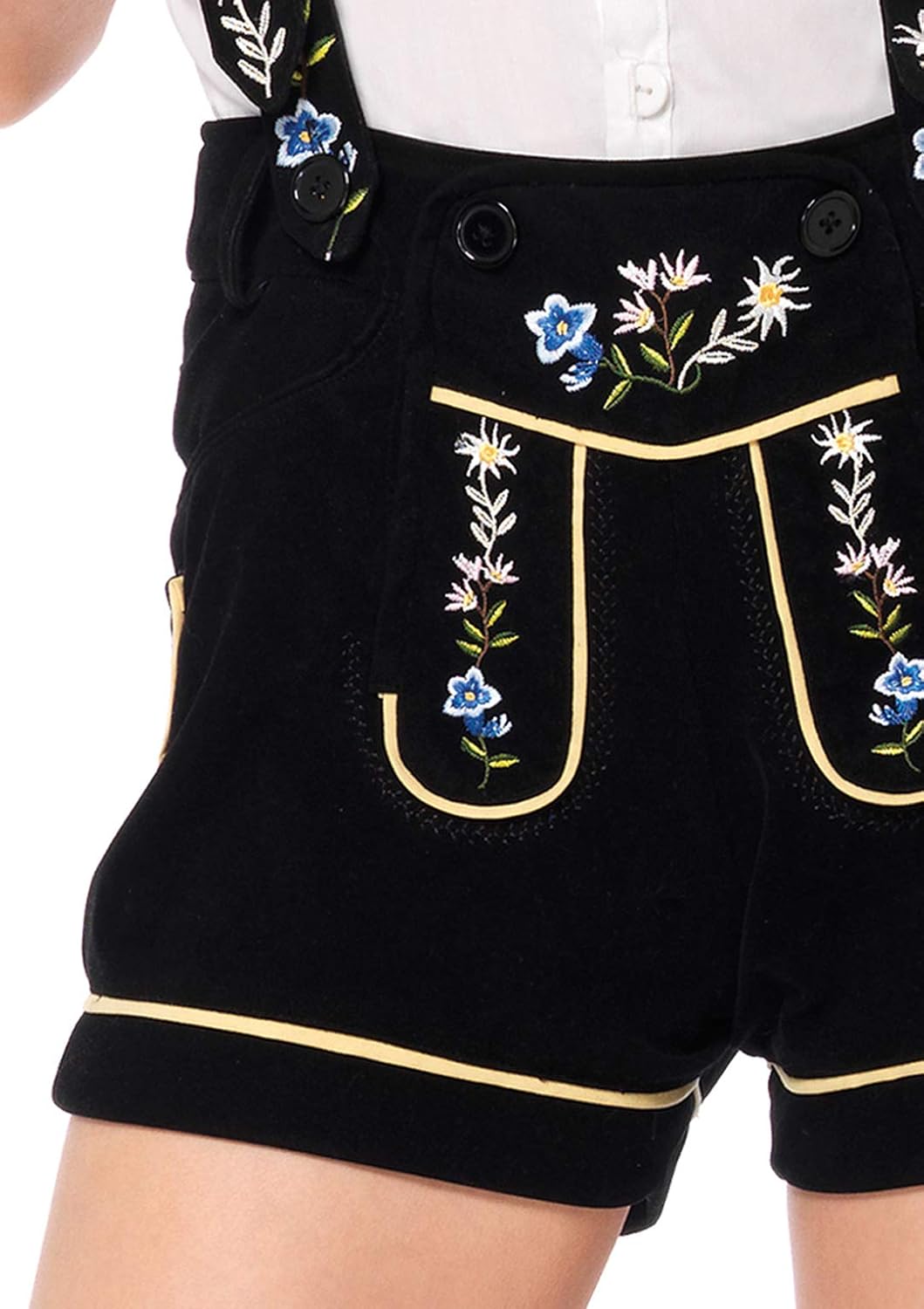 Leg Avenue Women's 2 Piece Edelweiss Lederhosen Oktoberfest Costume: Clothing