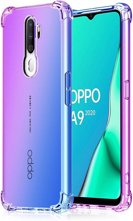 Haoye Case For Oppo A9 2020 Case Colour Gradient Tpu Amazon De Elektronik