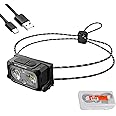 Nitecore NU25 400 UL Ultra Lightweight Headlamp, 400 Lumen USB-C Rechargeable with Lumentac Organizer for Back Packing, Campi