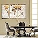 Visual Art Decor Large Vintage World Map Canvas Prints Atlas Framed Map Wall Decor Ready to Hang Modern Artwork for Living Room Office Wall Decoration (1)