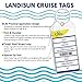 Landisun Cruise Tags Luggage Tag ID Holds with Zip Seal & Steel Loops Thick PVC Bag of 8 Pack.