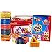 Magnetic Building Tiles for Kids | Stackable Magnetic Construction Building Blocks | Set of 65 Colorful Pieces with Storage Box