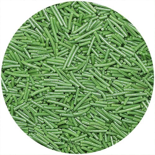 Natural Colour Gluten GMO Nuts Dairy Soy Free Shimmer Sprinkles (Shimmer Green- 70g)