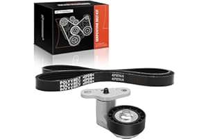 A-Premium Engine Serpentine Drive Belt Kit Compatible with Chevy, GMC, Cadillac, Hummer, Isuzu Vehicles - 99-08 - Silverado 1