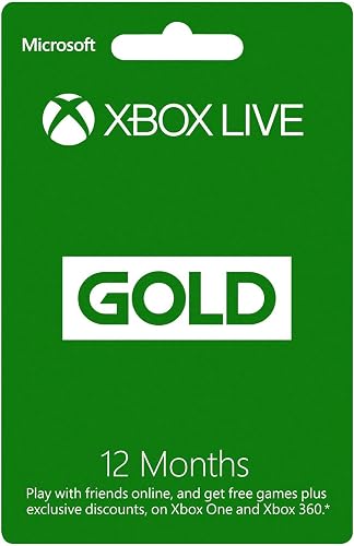 Xbox Live Gold 12 Month Membership Card (Xbox One/360)