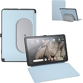 Penoval Silicone Cover Case for Google Pixel Tablet 11 inch 2023, Blue | Adjustable viewing angle, charging speaker dock compatible, easy carry-on design, shockproof protective shell, slim fit