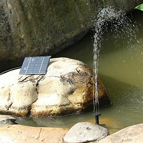 image for Solar Powered Fountain Pump, FOME 1.2W Free Standing Floating Design D