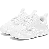 MORENDL Toddler Slip On Sneakers Baby Walking Shoes Non-Slip Breathable Unisex Pink Mesh Lace-Up Athletic Sneakers Infant Running Shoes