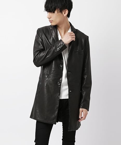 Amazon Black By Vanquish ブラックバイヴァンキッシュ ベジタブルシープレザーチェスターコート Bvj115 Black By Vanquish ブラックバイヴァンキッシュ メンズ メンズファッション レザージャケット ジャケット 革ジャン アウター M ブラック コート ジャケット 通販