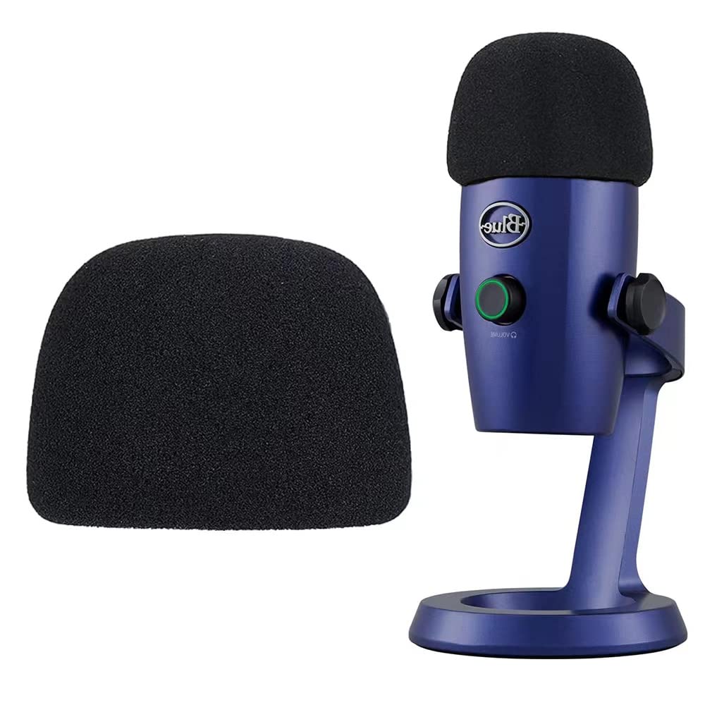TIKmobre Yeti Nano Pop Filter Professional Mic Foam Windscreen Compatible with Blue Yeti Nano Condenser Microphone - Mic Cover That Filter Unwanted Recording Noises