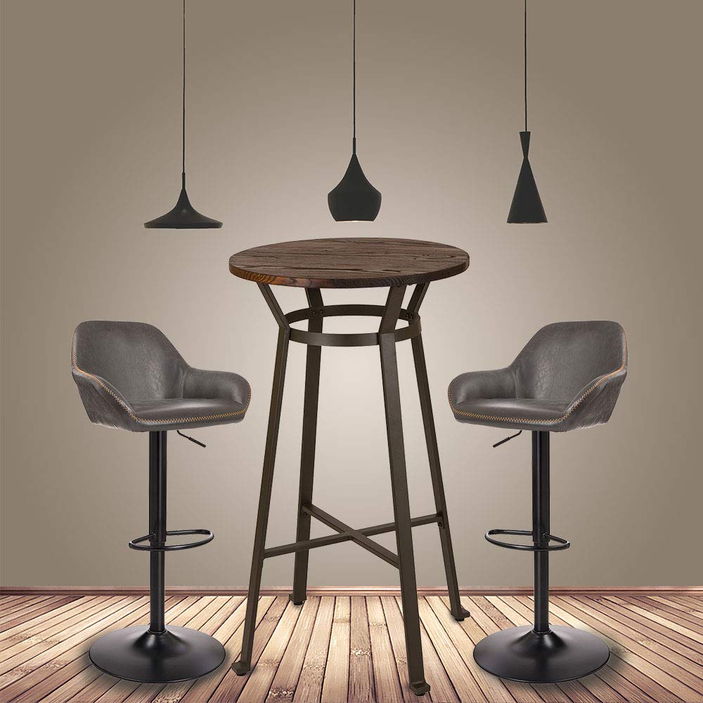 Best Retro Round Tall Table With Bar Stools