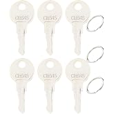 6 Pack CH545 Replacement Keys for Truck Boat Trailer RV Camper Tool Box Lock Compatible with UWS Buyers Products Dee Zee Delta Weatherguard Kobalt Husky Tool Box
