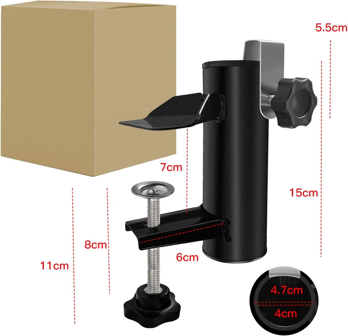 Oxidation Resistance Anti Rust Upgraded Heavy Duty Patio Umbrella Stand With Galvanized Surface Adjustable Parasol Holder Fixed Clip For Outdoor Beach Balcony Deck Frusde Umbrella Clamp Holder Patio Lawn Garden Patio