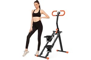 DUDUSHIMAN Stair Stepper for Home, Folding Vertical Climber Workout Machine for Full-Body Exercise Stair Stepper with Stable Frame Adjustable Handlebar & Pedals