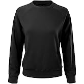MixMatchy Women's Soft and Comfy Basic Pullover Crewneck Fleece Sweatshirt