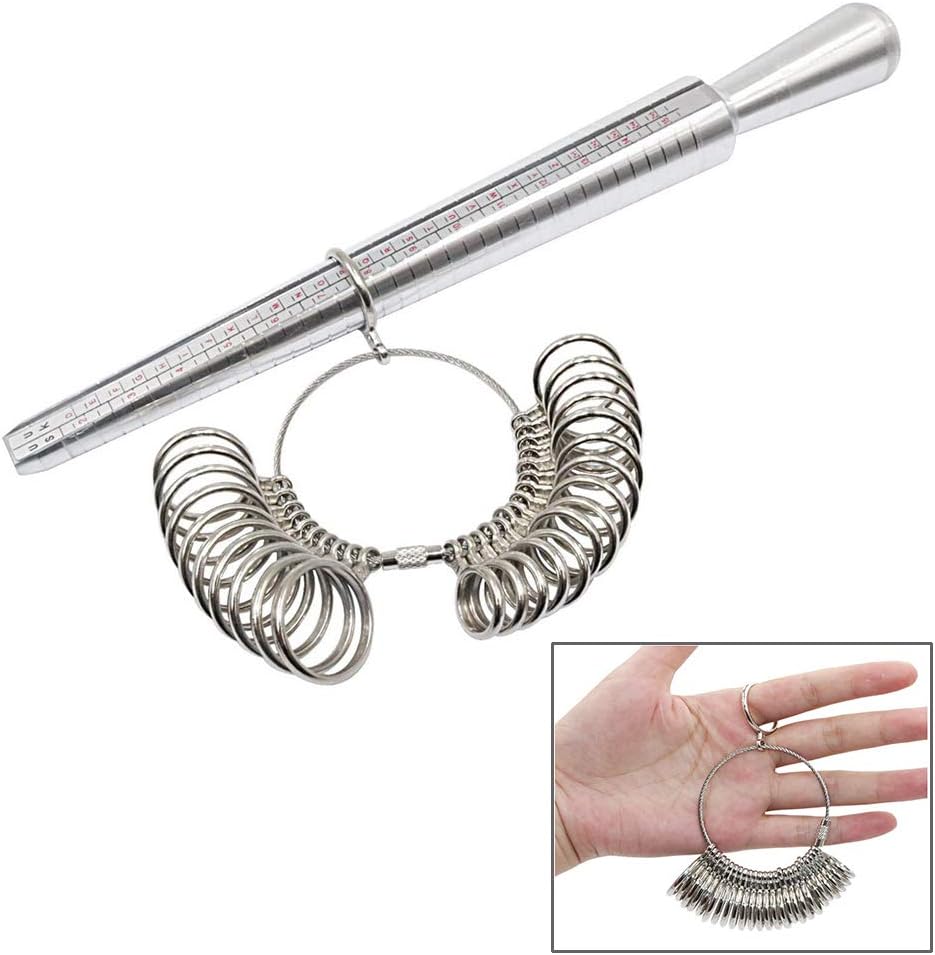 Ring Mandrel Sizer Metal Jewelry Measure Size 013,Rings Finger Gauge