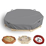 Waterproof Octagon Sandboxes Cover, Upgraded with