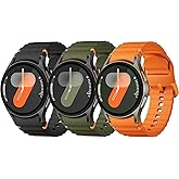 Sport Band for Samsung Galaxy Watch 7 Band 40mm 44mm,No Gap Soft Silicone Strap for Galaxy Watch 6 5 4 FE Band 40mm 44mm/Galaxy Watch 6/4 Classic 47mm 43mm 46mm 42mm/Watch 5 pro 45mm Men Women,6 Pack