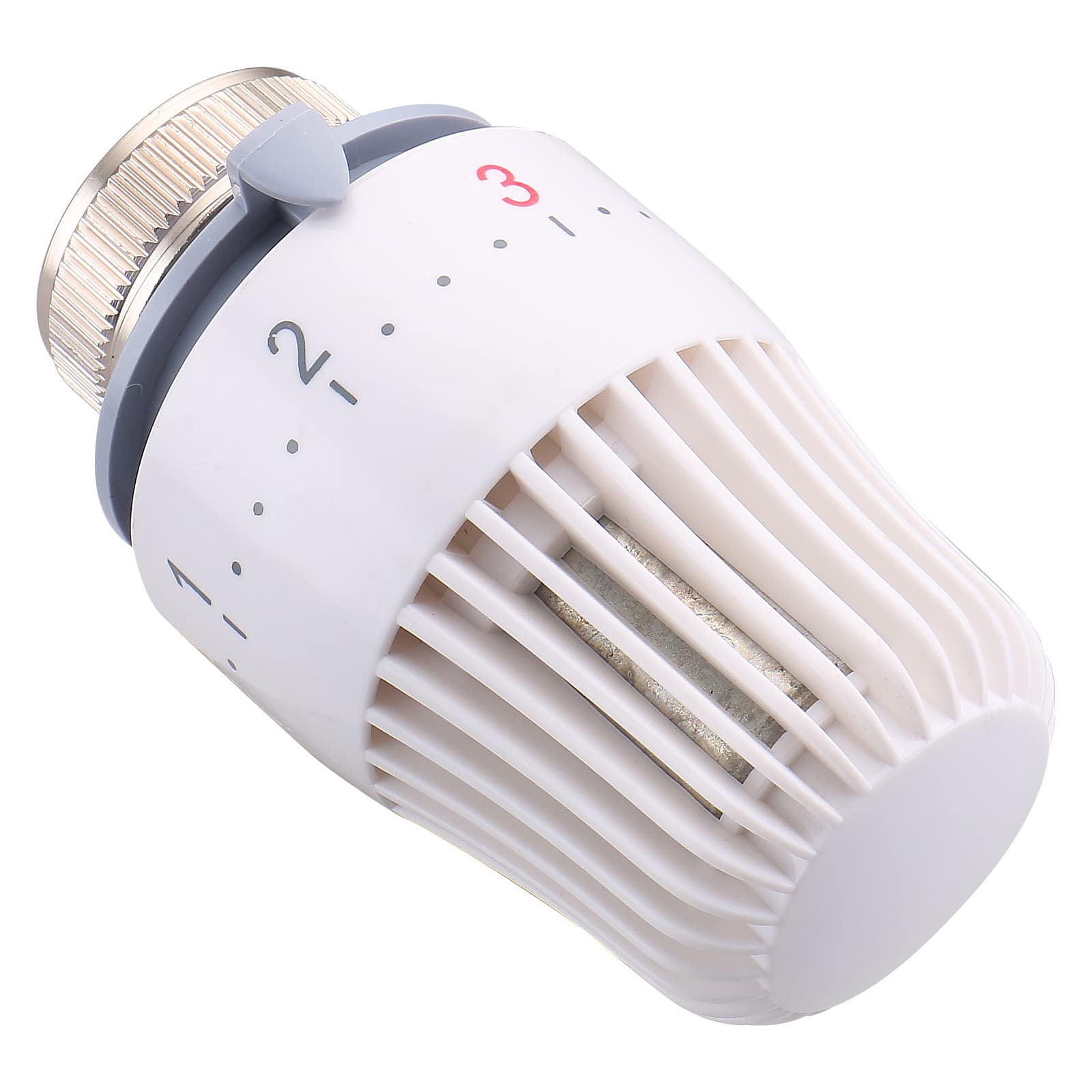 Wengart Thermostatic Radiator Head, M30x1.5, Heating System Temperature Control Head, Work for Office and Household Radiator Valve, White (WG4007)