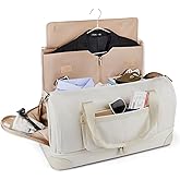 BAGSMART Medium Garment Bags for Travel, Convertible Travel Garment Duffle Bag Suit Bags for Women, 2 in 1 Garment Bags with Shoe Compartment