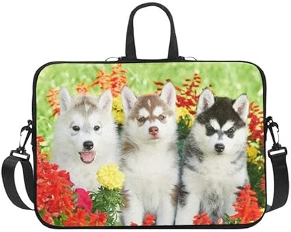 Amazon かわいい動物犬ノートパソコンスリーブケースバッグ 犬子犬肩ストラップラップトップスリーブノートブックコンピュータバッグ13 3インチfor Macbook Pro Air Hp Dell 15inch 1a4gya5od1l2en7 2 Thinker Art Pcバッグ ケース スリーブ 通販