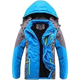 Vinmin Latest Boys Thicken Fleece Hooded Jacket Warm Quilted Coat Outdoor Cool Cute Fashion for Winter Autumn Spring