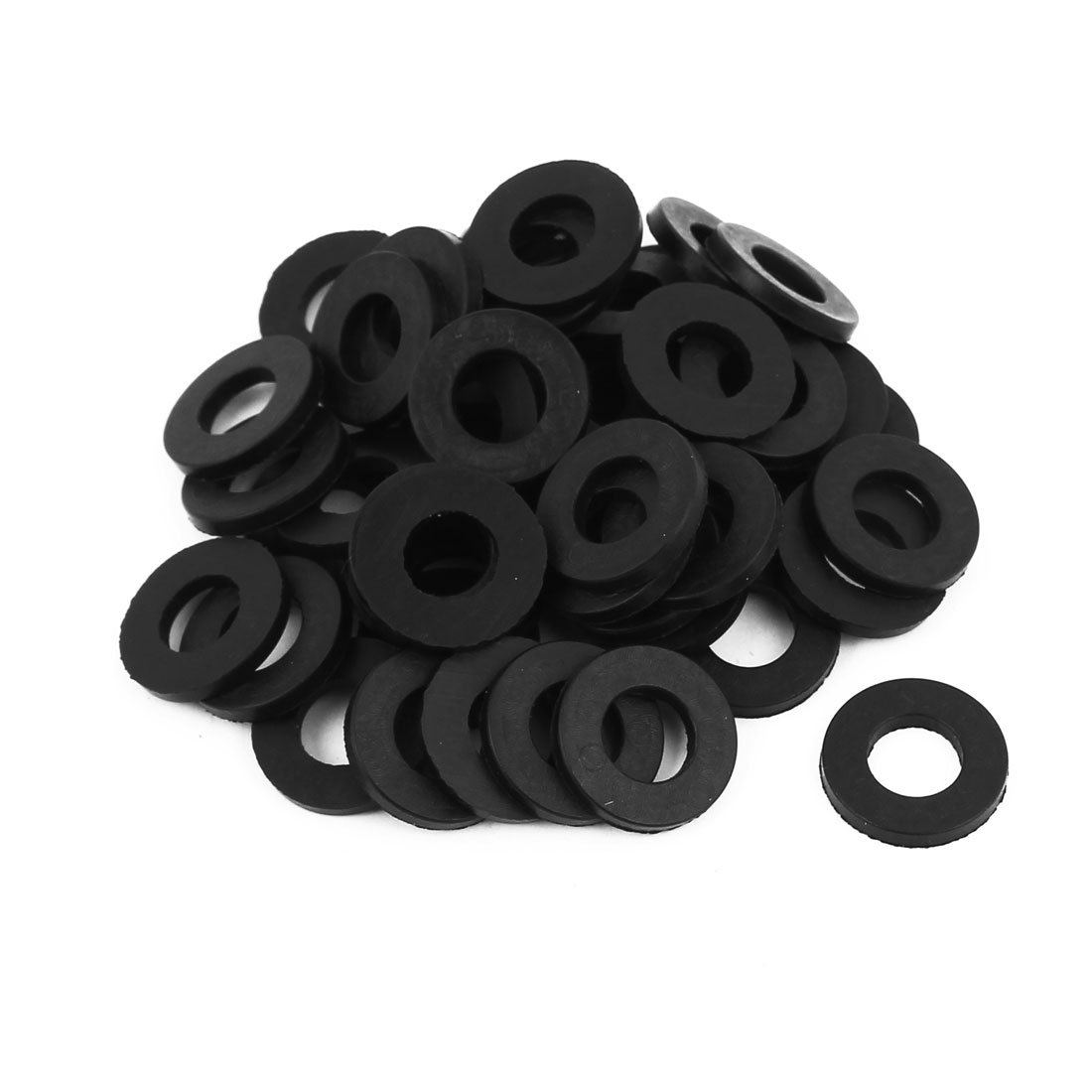 Sourcingmap 8 x 16 x 2mm O-Ring Hose Gasket Flat Rubber Washer Lot for Faucet Grommet 50pcs