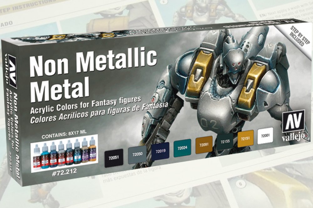 Vallejo Game Color Painting Set (Set of 8), Black/Blue/Brown/Grey/Turquoise/White, 17 ml (Pack of 8)