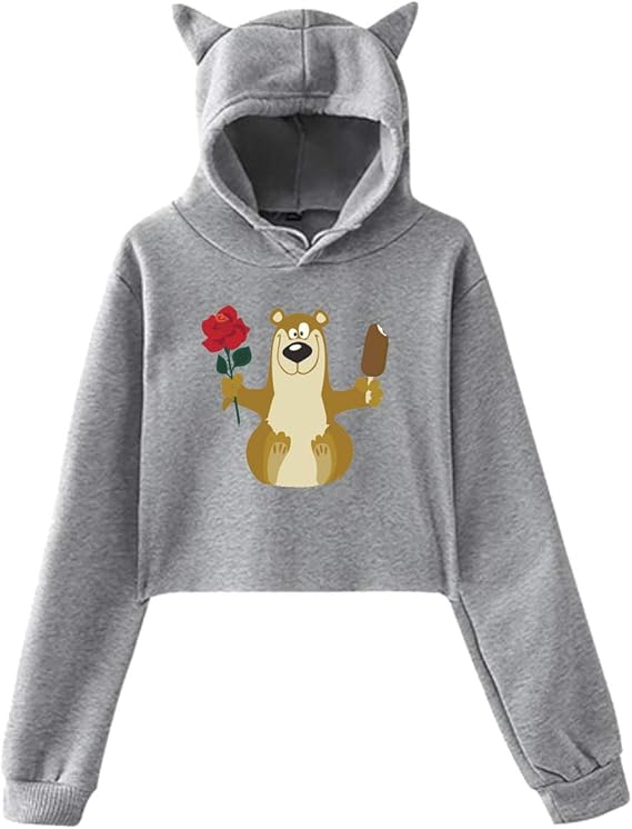 Amazon Co Jp ベストレミー パーカー レディース 猫耳フード付き シンプル長袖 女子ネコ耳フードつきパーカー 可愛いオーバー 萌ネコトップス かわいい漫画のグレイベア カジュアル おしゃれ 応援服 贈り物 服 ファッション小物