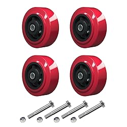 LONGRUNFORU 5" x 2" Caster Wheels, Polyurethane on