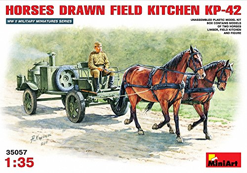 Miniart 1:35 - Soviet Field Kitchen W/ Horses