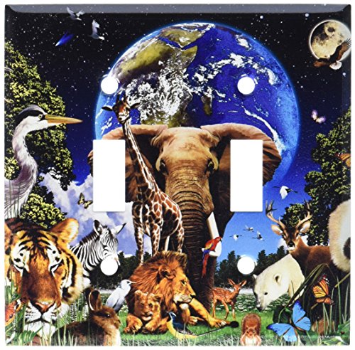 Art Plates - Animal Kingdom Switch Plate - Double Toggle