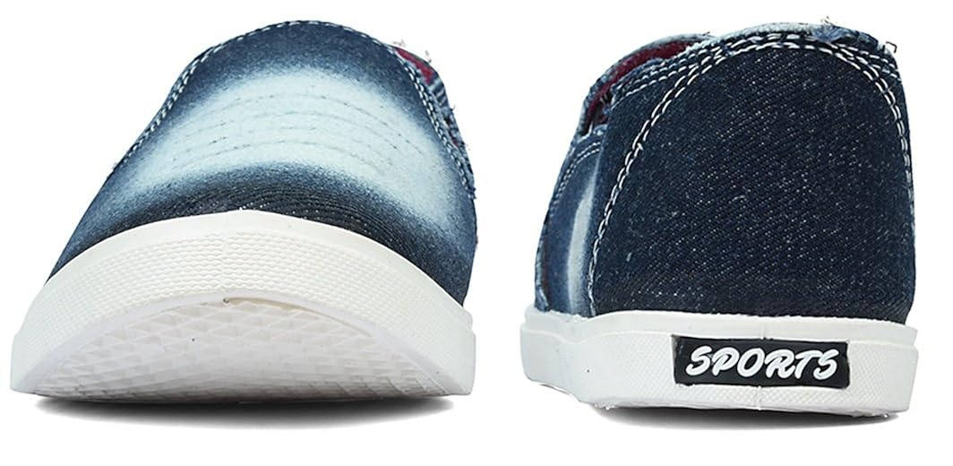 chevit women's denim blue pink 205 casual loafers and mocassins