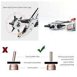 AIRAJ PRO Leather Hole Punch Tool,Upgraded Version