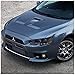 Spec-D Tuning 2LHP-EVO08G-8-TM Mitsubishi Lancer EVO X 10 Glossy Black R8 Style LED Projector Headlights