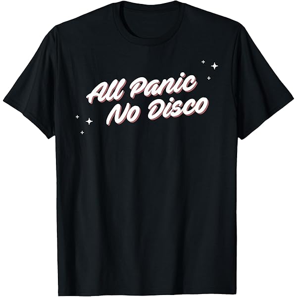 Amazon.com: HydePrints All Panic No Disco T-Shirt - Unisex-Adults