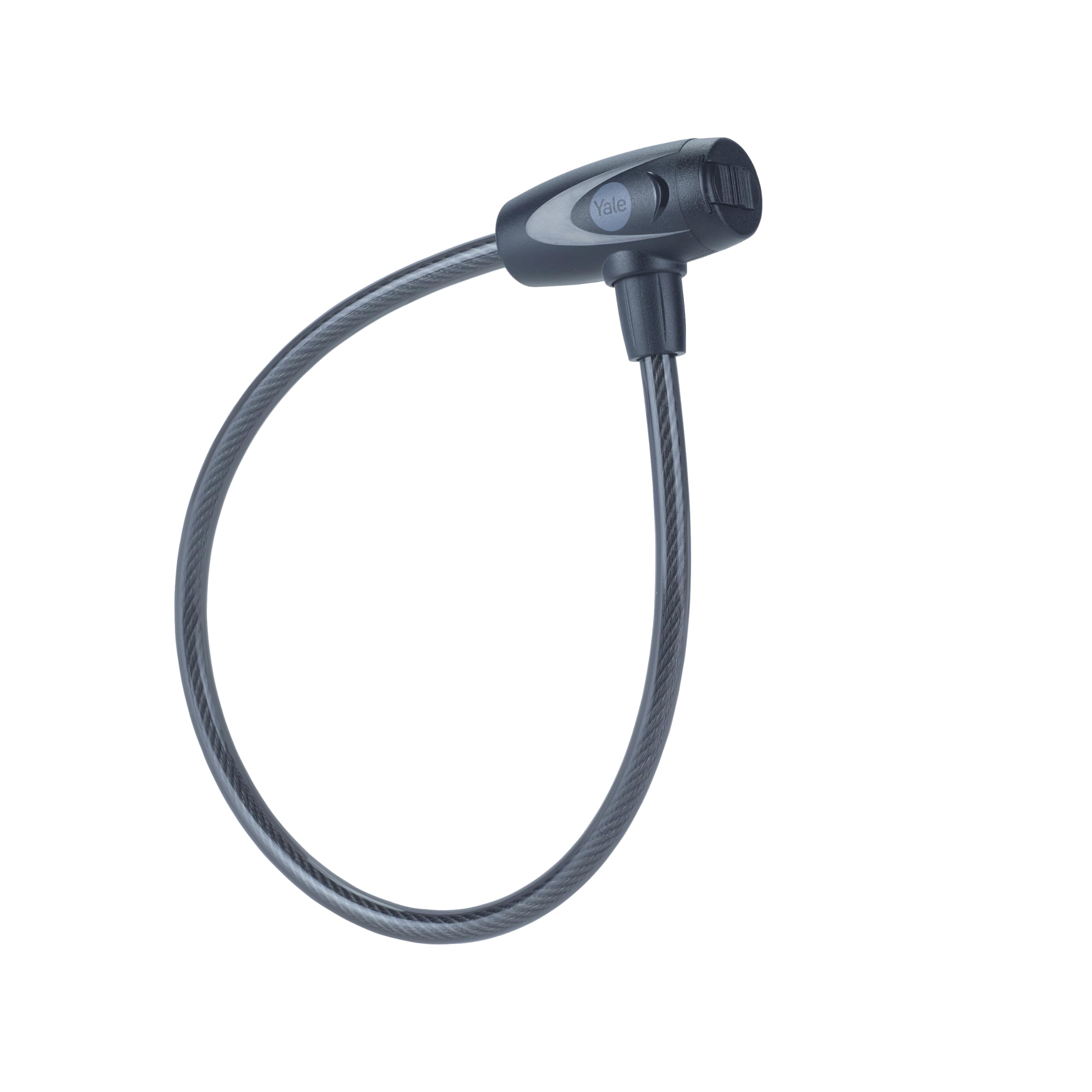 Yale Bicycle Lock as Cable Lock (Cable: Diameter 10 mm) with Key, YCK0/10/60/2-240 mm, Steel mesh, 2 Keys Included, Salt Spray Test up to 96 Hours, Versatile Locking Options