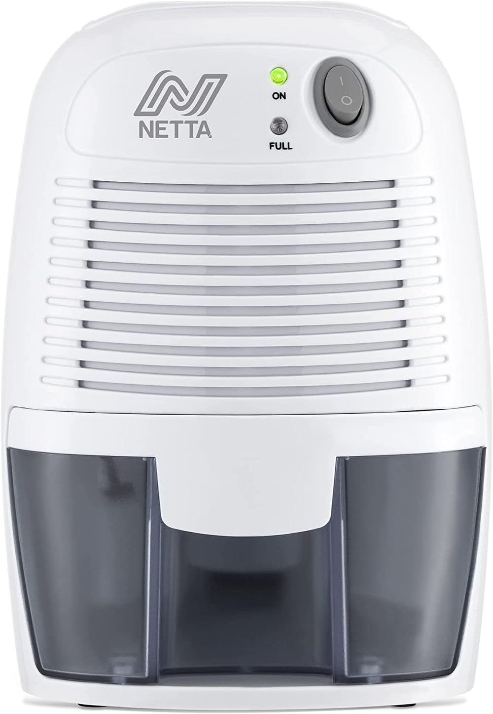 NETTA Mini Air Dehumidifier for Home Damp & Mould - 500ml Portable Dehumidifier with Auto Shut Off - Ultra Quiet Small Dehumidifier for Bedroom, Bathroom, Wardrobe & Kitchen - White