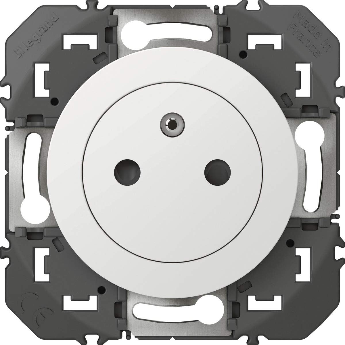 Legrand LEG95218 2 x 2P + T Pre-Cabled BLC Dooxie Double Socket 2P + T Pre-Cable Surface White Composable