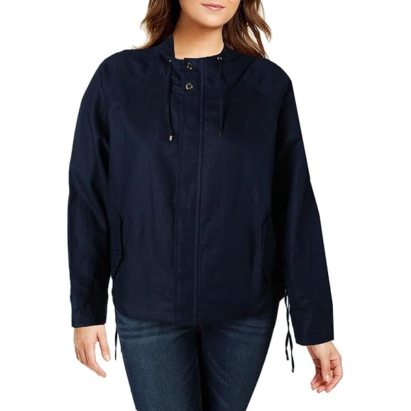 Lauren Ralph Lauren 3/4 Down Roll Out Hoodie Dark Navy XL at